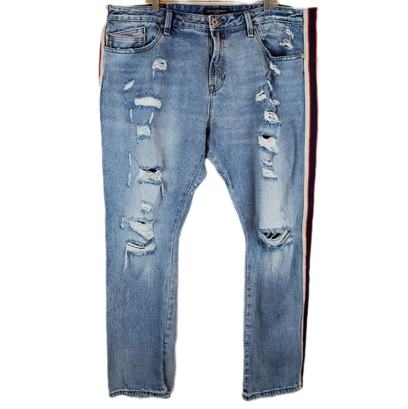 Cult of Individuality Rocker Slim Straight Jeans Size 44x33 Mens